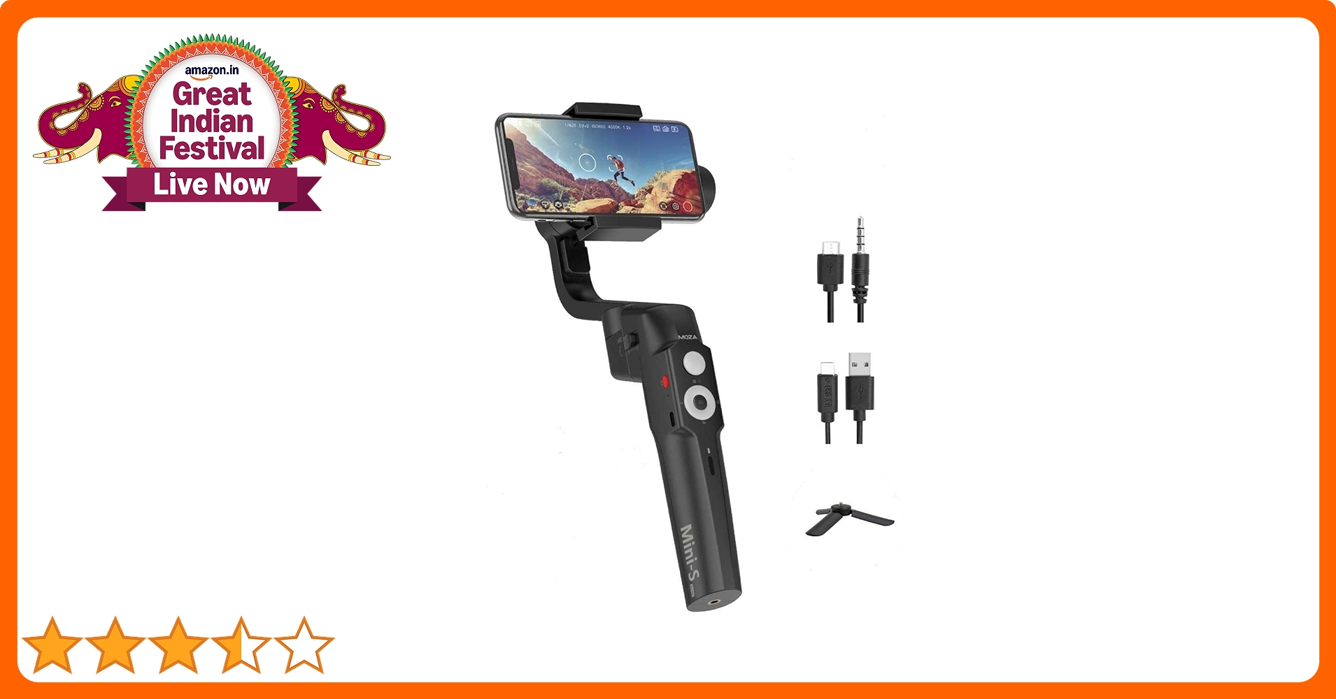 MOZA Mini-S Essential Foldable Phone Gimbal : Amazon.in